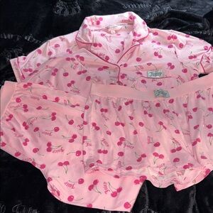 Juicy Couture Pink Cherry 3 piece woman’s pajama set